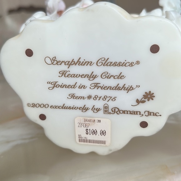 Roman Seraphim Classics Angels Heavenly Circle “Joined in Friendship” #81875 - Picture 7 of 7